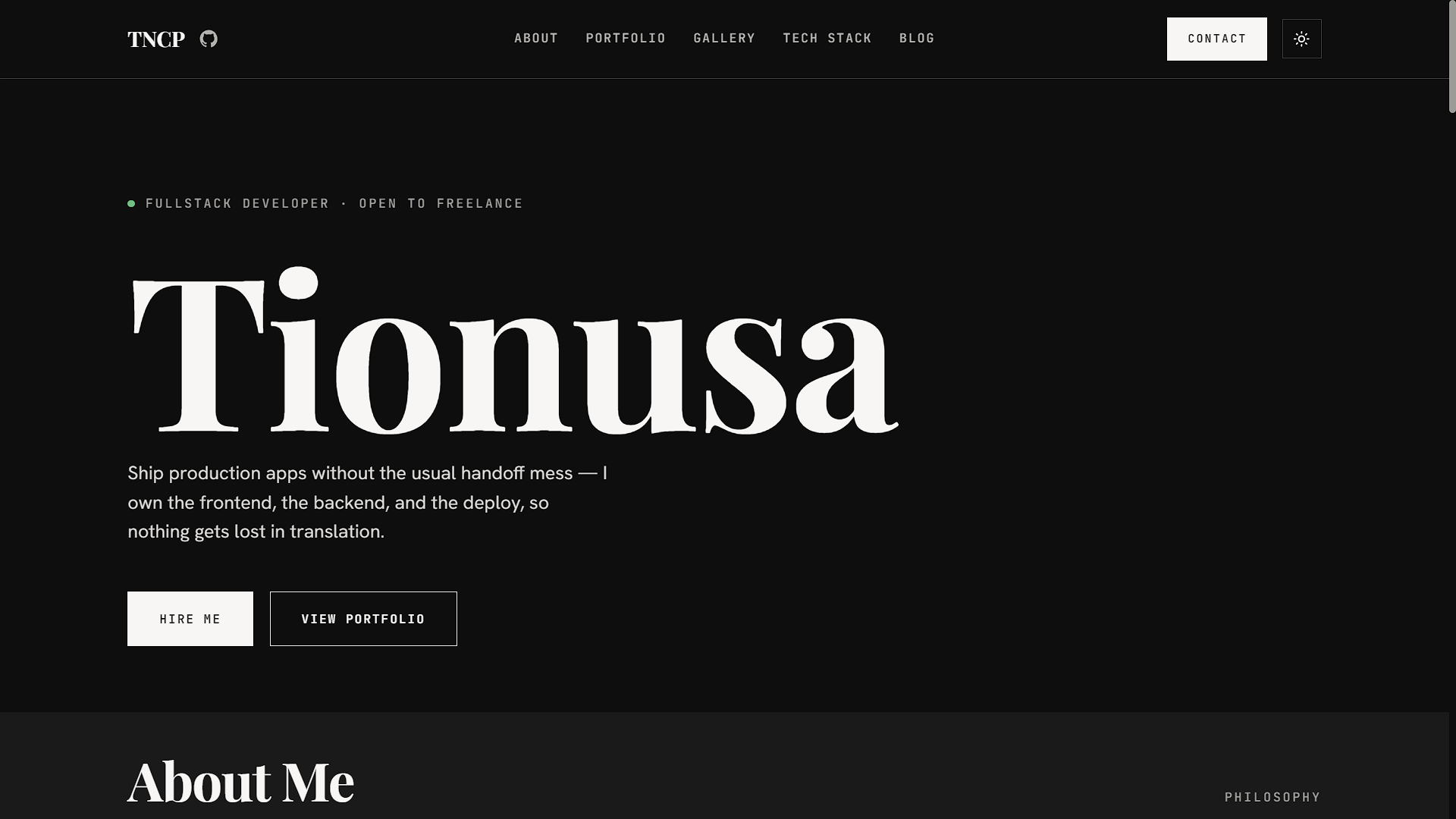 Cover image for tncp.web.id — Personal Portfolio & KANAL Blog Platform